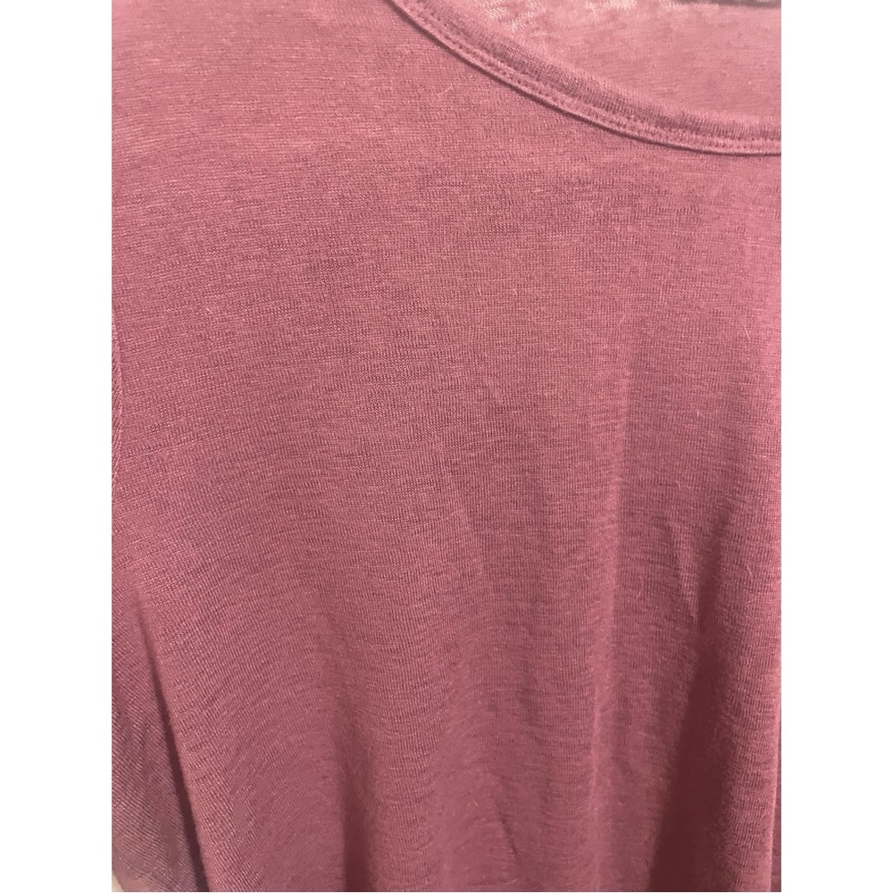 Athleta Breezy Long Sleeve Open Back Shirt Crushed Berry Size Small Tall - Picture 6 of 6